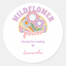 Groovy 70er Retro Wildblume Blume Power Geburtstag