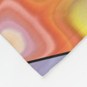 Groovy 70er Rosa lila und aquamarines Marmormuster Fleecedecke (Ecke)