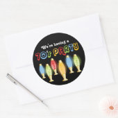 Groovy 70er runder aufkleber (Umschlag)