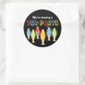 Groovy 70er runder aufkleber (Tasche)