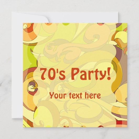 Groovy 70er Stationary Mitteilungskarte (Vorderseite)