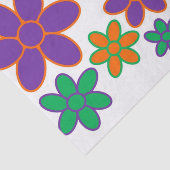 Groovy 70er Style Blume Tissue Paper Seidenpapier (Ausschnitt)