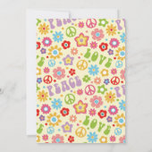 Groovy 70er Themed Birthday Einladung / Hippie Van (Rückseite)