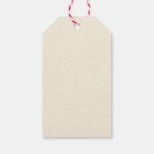 Groovy 70er Weihnachtsfeier Geschenkanhänger (Rückseite)