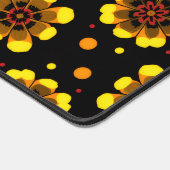 Groovy 70s Daisy Flower Power Pattern Schreibtischunterlage (Ecke)