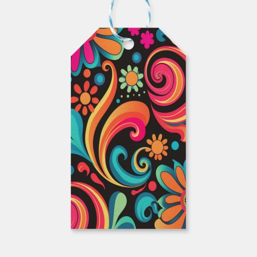 Groovy 70s geschenkanhänger (Rückseite)