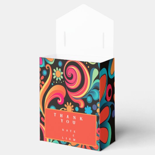 Groovy 70s geschenkschachtel (Geöffnet)