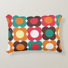 Groovy 70s Retro Flower Pattern | Bold Boho Floral Dekokissen