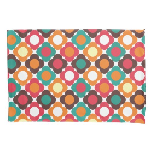 Groovy 70s Retro Flower Pattern | Bold Boho Floral Kissenbezug (Vorderseite)