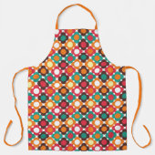 Groovy 70s Retro Flower Pattern | Bold Boho Floral Schürze (Vorderseite)