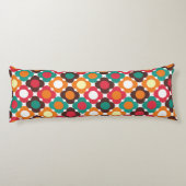 Groovy 70s Retro Flower Pattern | Bold Boho Floral Seitenschläferkissen (Rückseite)