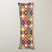 Groovy 70s Retro Flower Pattern | Bold Boho Floral Seitenschläferkissen (Vorderseite Vertikal)