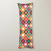 Groovy 70s Retro Flower Pattern | Bold Boho Floral Seitenschläferkissen (Rückseite (Vertikal))