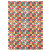Groovy 70s Retro Flower Pattern | Bold Boho Floral Tischdecke (Vorderseite)