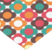 Groovy 70s Retro Flower Pattern | Bold Boho Floral Tischdecke (Schrägansicht)