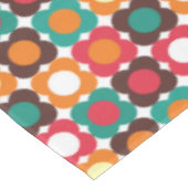 Groovy 70s Retro Flower Pattern | Bold Boho Floral Tischdecke (Schrägansicht)