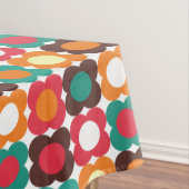 Groovy 70s Retro Flower Pattern | Bold Boho Floral Tischdecke (Beispiel)