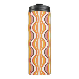 Groovy, 70s retro style patterned travel mug thermosbecher