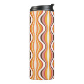 Groovy, 70s retro style patterned travel mug thermosbecher (Nach links gedreht)
