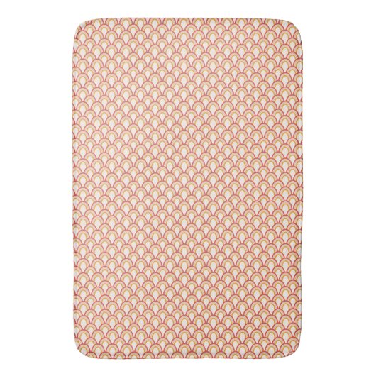 Groovy, 70s style patterned bath mat badematte (Vorderseite Vertikal)
