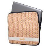 Groovy, 70s style patterned  laptopschutzhülle (Vorderseite Links)