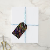 Groovy 70's Wavy Hippie Psychedelic Geschenkanhänger (Mit Garn)