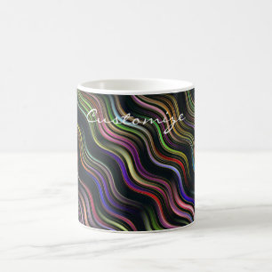 Groovy 70's Wavy Hippie Psychedelic Kaffeetasse