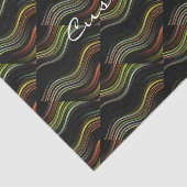 Groovy 70's Wavy Hippie Psychedelic Seidenpapier (Ausschnitt)