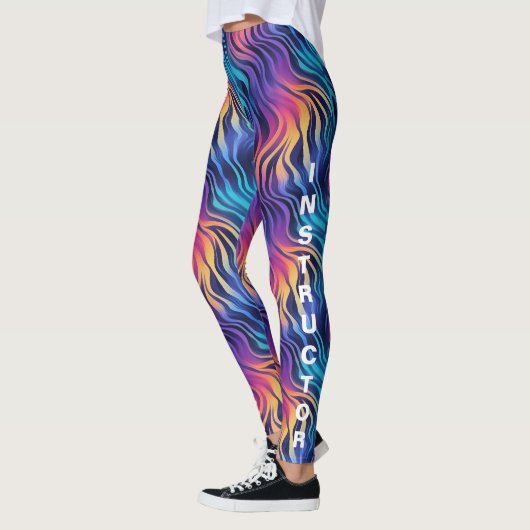 Groovy 90er Style Multicolor Boho Leggings (Links)