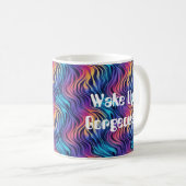 Groovy 90s Multicolor Boho Style   Kaffeetasse (VorderseiteRechts)