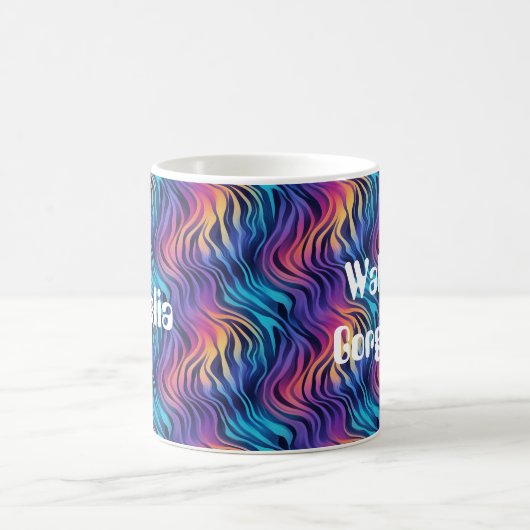 Groovy 90s Multicolor Boho Style   Kaffeetasse (Mittel)