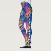 Groovy 90s Style Multicolor Boho Leggings (Links)
