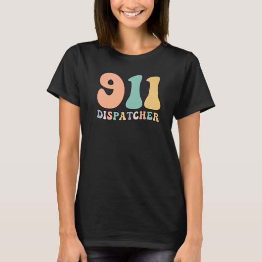Groovy 911 Dispatcher Proud 911 Operator T-Shirt (Vorderseite)