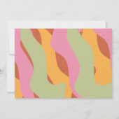 Groovy Abschluss Foto kühne Einladung (Rückseite)