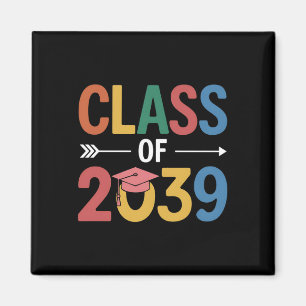 Groovy Abschlussklasse 2039 Abiturient 2039 Magnet