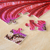 Groovy Abstrakt Digital Funky Boho Spiral Fraktal Puzzle (Seite)