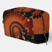 Groovy Abstrakt Earthy Colors Waschbeutel (Rechte Ecke)