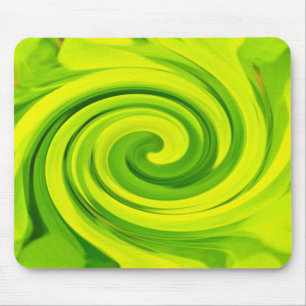 Groovy Abstrakt Green Liquid Art Swirl Malerei Mousepad
