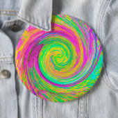 Groovy, Abstrakt, Lila und gelb, flüssiger Swirl Button (Beispiel)