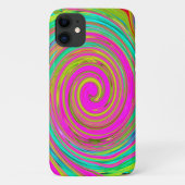Groovy Abstrakt Pink und Türkis Swirl Case-Mate iPhone Hülle (Rückseite)