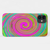 Groovy Abstrakt Pink und Türkis Swirl Case-Mate iPhone Hülle (Rückseite (Horizontal))