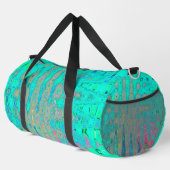 Groovy Abstrakt Retro Rainbow AtomWaves Duffle Bag (Rechte Ecke)