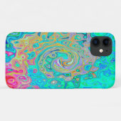 Groovy Abstrakt Retro Rainbow Liquid Swirl Case-Mate iPhone Hülle (Rückseite (Horizontal))