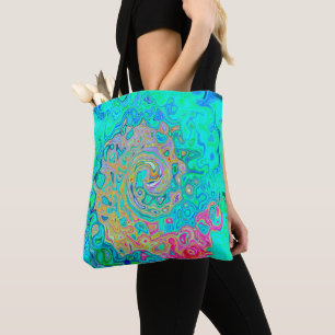Groovy Abstrakt Retro Rainbow Liquid Swirl Tasche