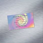 Groovy Abstrakt Spiral Swirl Magnetische Visitenkarte (Beispiel)