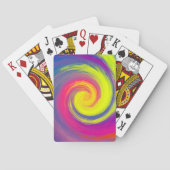 Groovy Abstrakt Spiral Swirl Spielkarten (Rückseite)