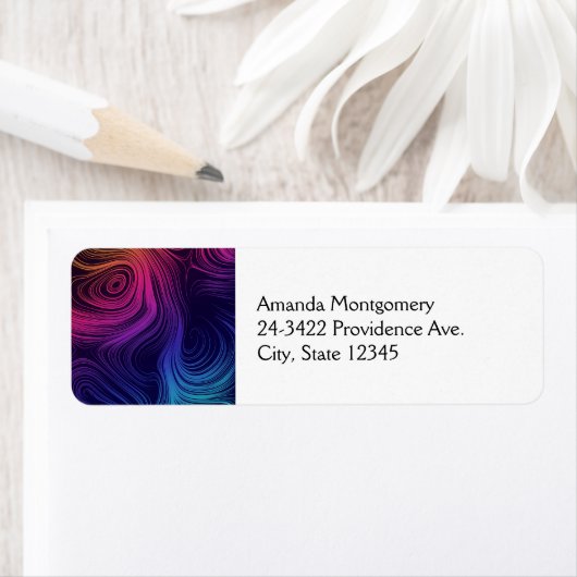 Groovy Abstrakte Wirbel und Kreise Cool (Insitu)