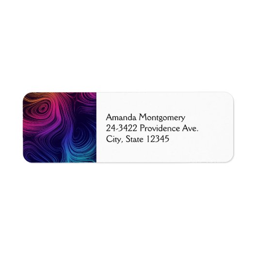 Groovy Abstrakte Wirbel und Kreise Cool (Vorne)