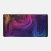 Groovy Abstrakte Wirbel und Kreise Cool Schreibtischunterlage (Vorderseite)