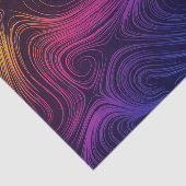 Groovy Abstrakte Wirbel und Kreise Cool Seidenpapier (Ausschnitt)